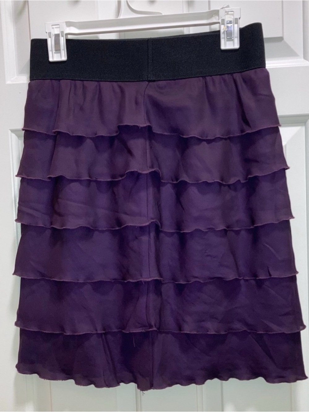 MSK Women’s Purple ruffle Skirt 
Size Medium
